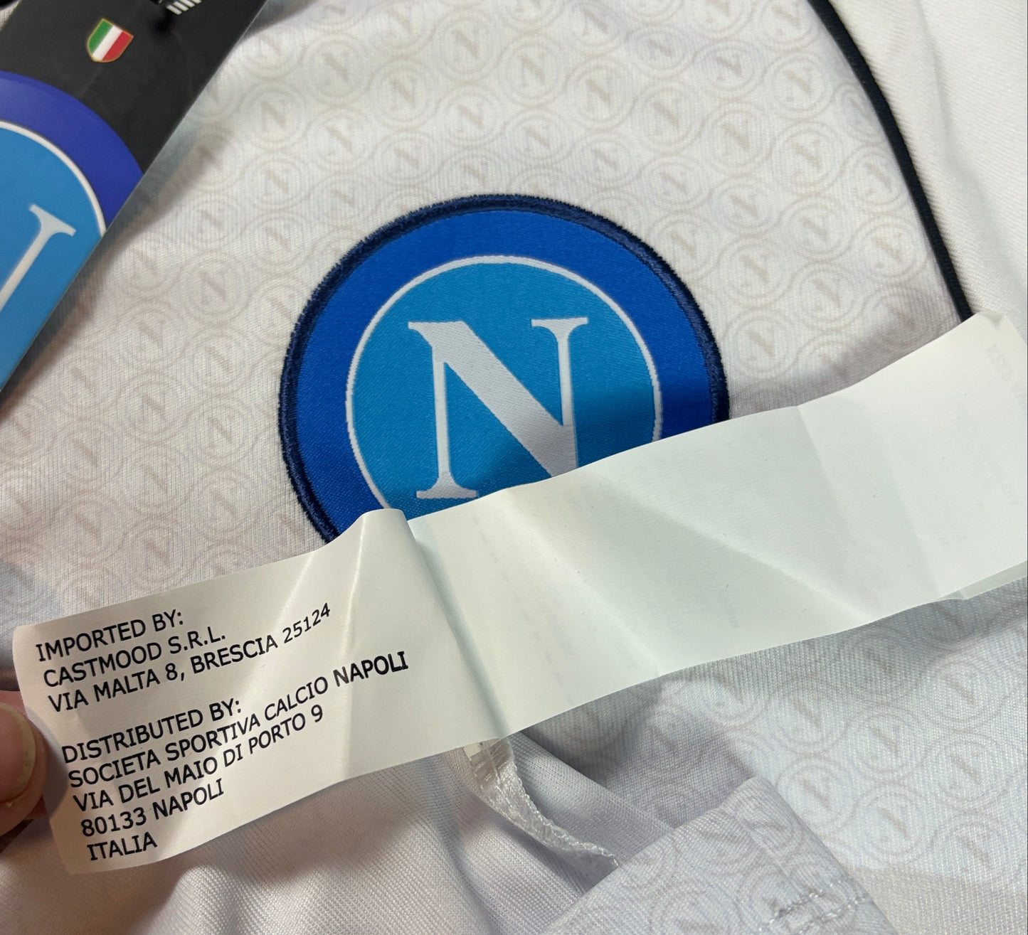 Napoli 2022/23 Away EA7 Football Shirt Medium