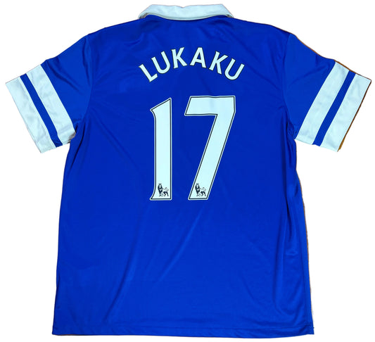 Everton 2013/14 Home Nike Football Shirt Extra Large Lukaku 17