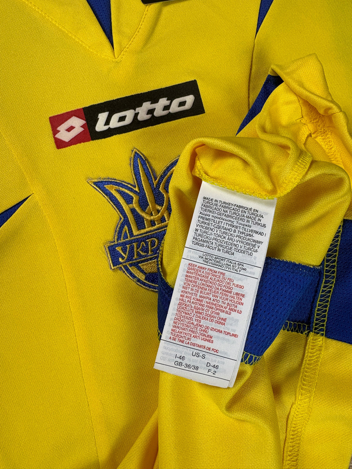 Ukraine 2006 Home Lotto Football Shirt Small