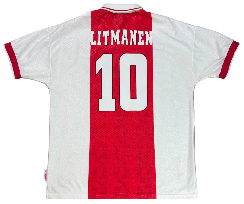 Ajax 1997/98 Home Umbro Football Shirt Extra Large Litmenan 10