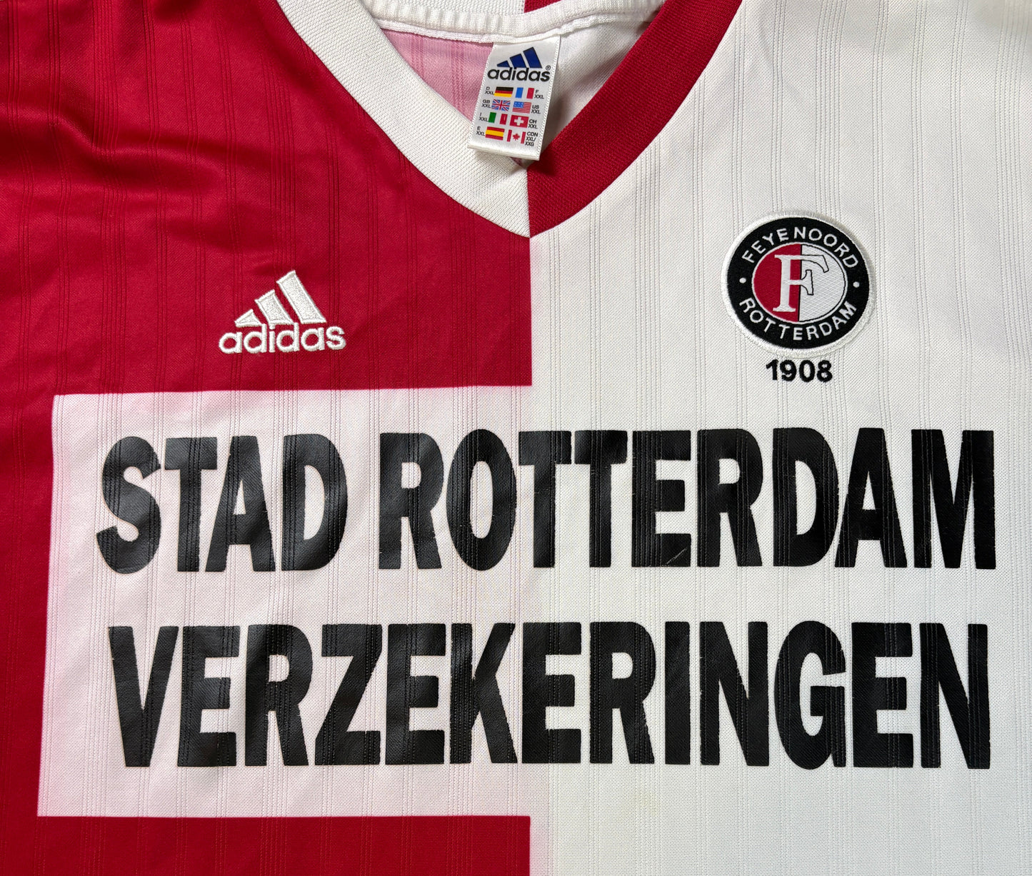 Feyenoord 1999/00 Home Adidas Football Shirt XXL