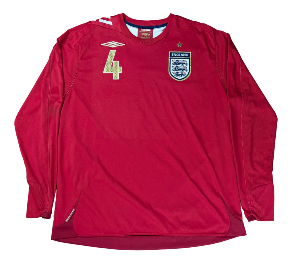 England 2006 Away Umbro Football Shirt Extra Large Long Sleeve Gerrard 4