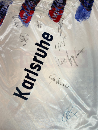 Karlsruher SC Home 1994/95 Home Erbacher Football Shirt XXL