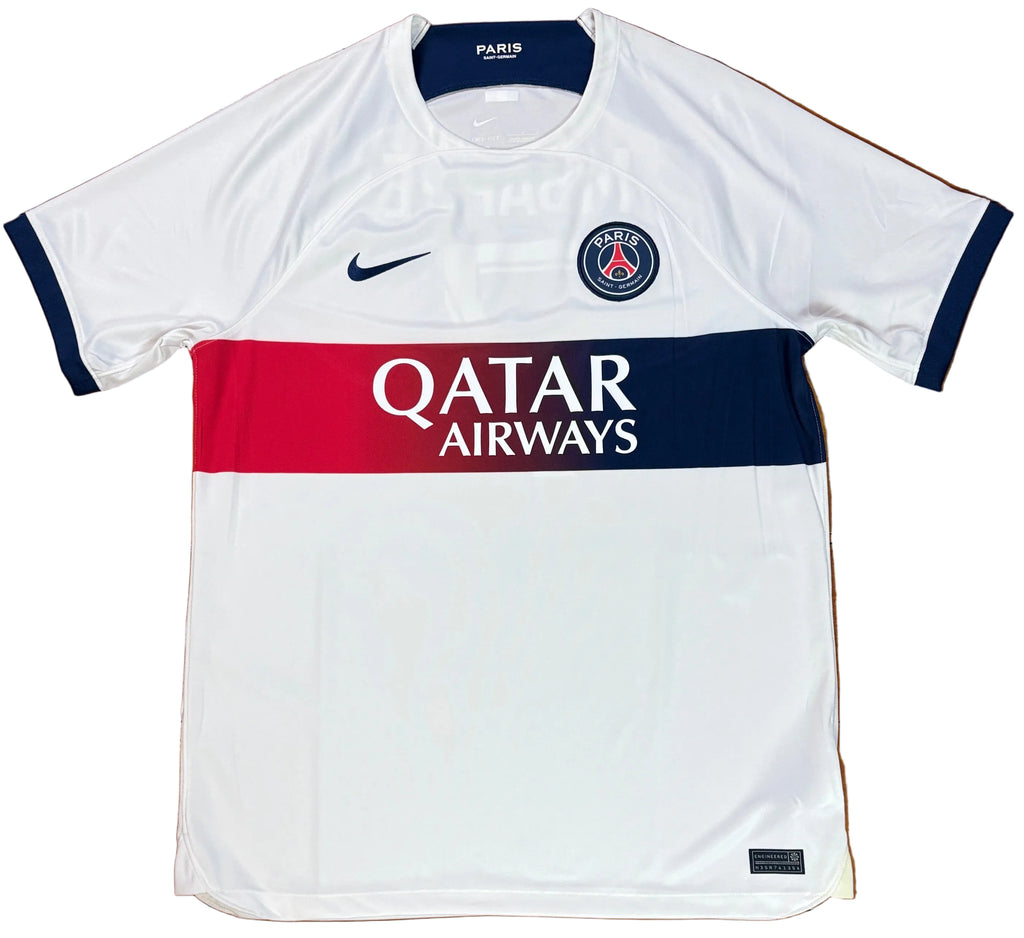 PSG 2023/24 Away Nike Football Shirt Large Mbappe 7