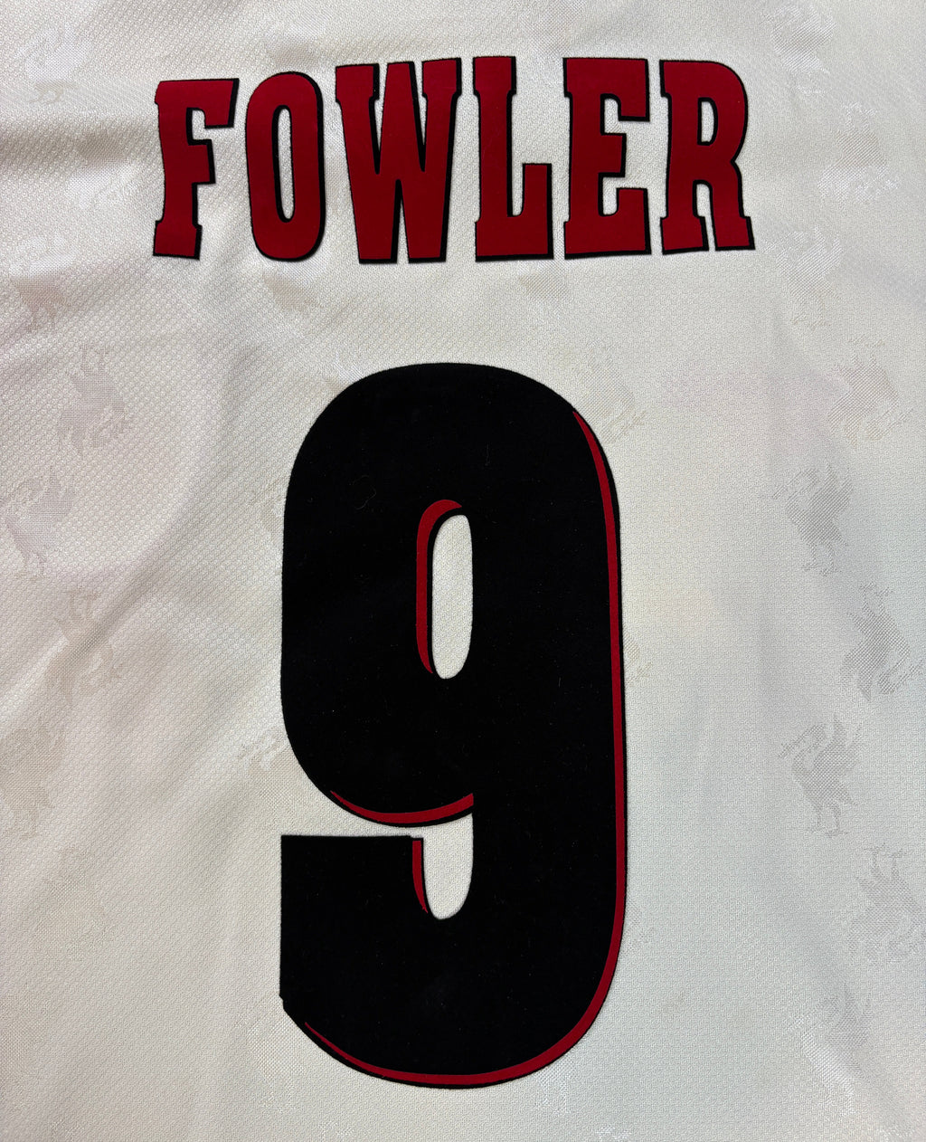 Liverpool 1996/97 Away Reebok Football Shirt Large Fowler 9