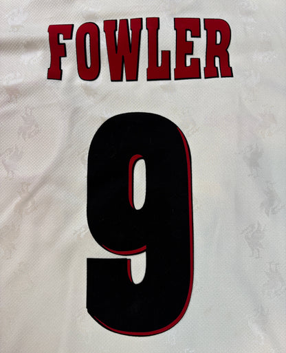 Liverpool 1996/97 Away Reebok Football Shirt Large Fowler 9