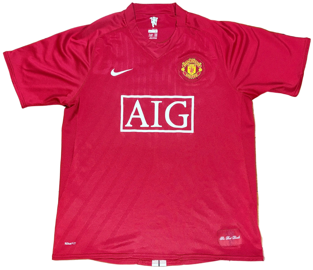 Manchester United 2007/09 Home Nike Football Shirt Large Ronaldo 7