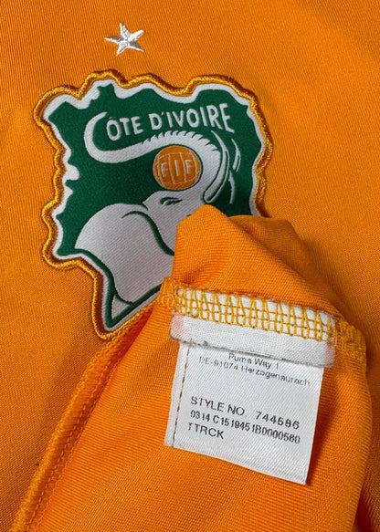 Ivory Coast 2010 Home Puma Football Shirt Large Drogba 11