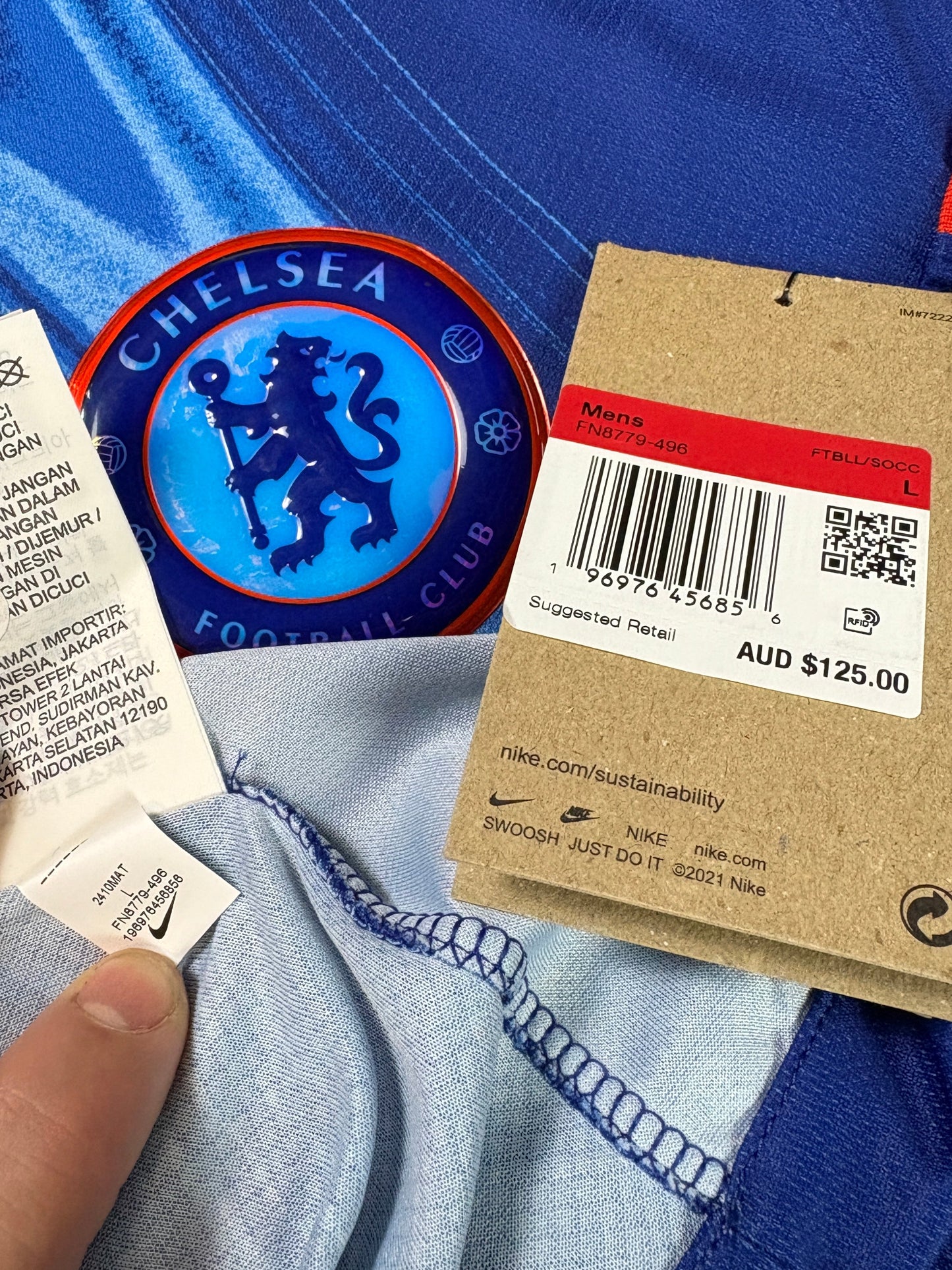 Chelsea 2024/25 Home Nike Football Shirt Large Palmer 20