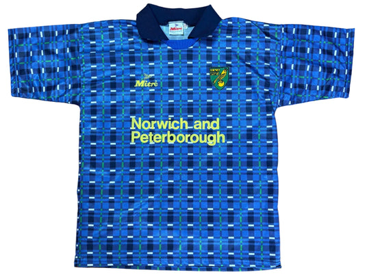 Norwich 1995/96 Away Mitre Football Shirt Medium