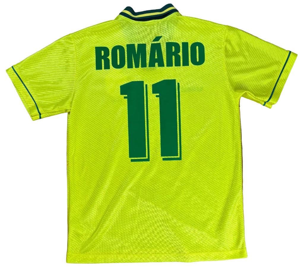 Brazil 1994 Home Umbro Football Shirt Large Romario 11
