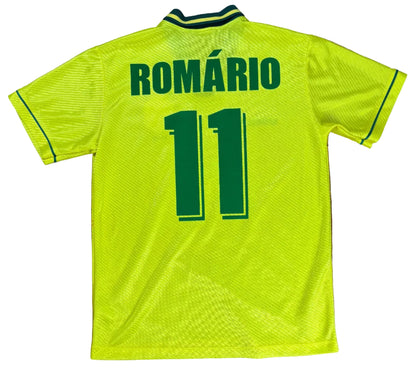 Brazil 1994 Home Umbro Football Shirt Large Romario 11