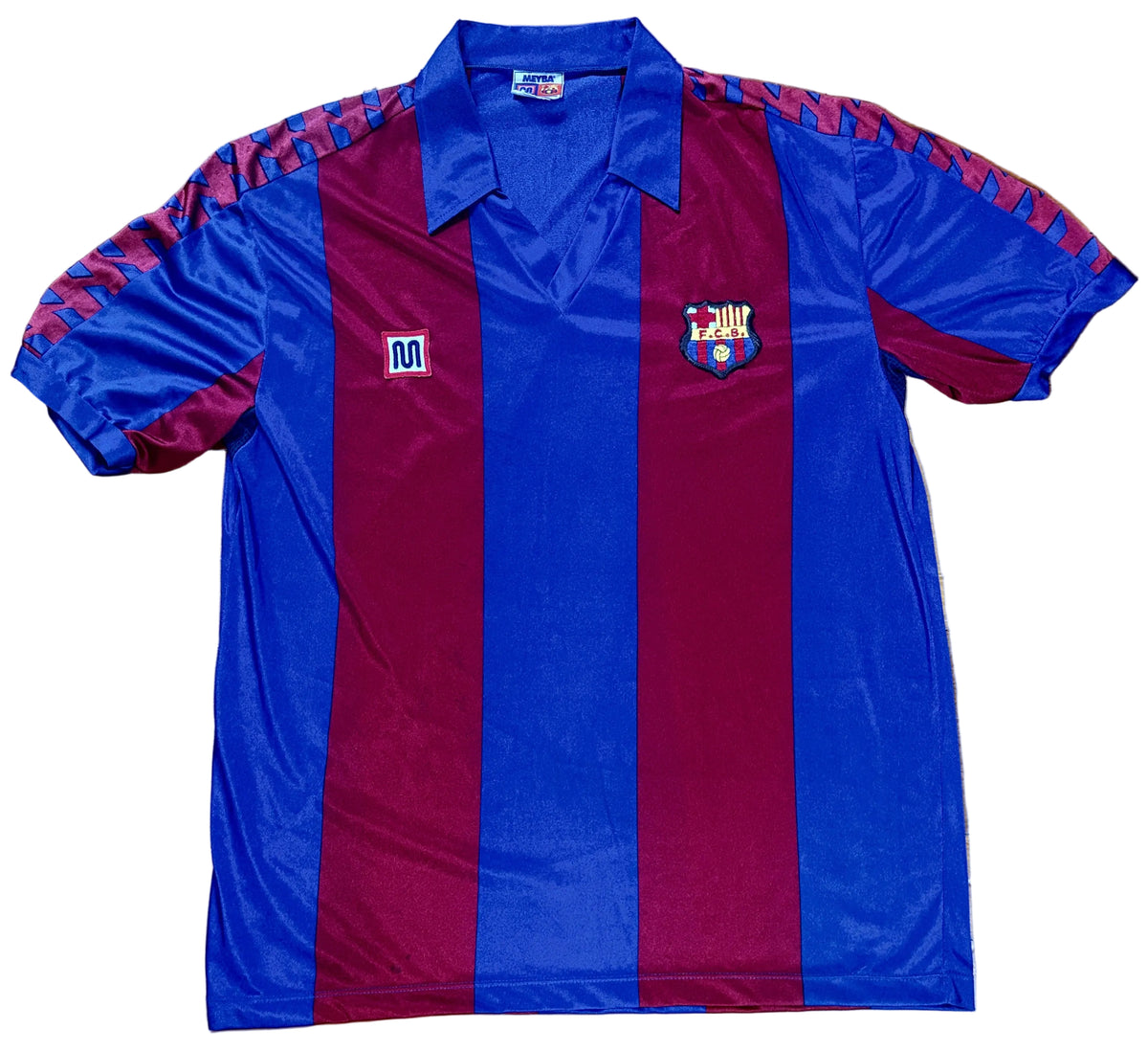 Barcelona 1988/89 Home Meyba Football Shirt Large