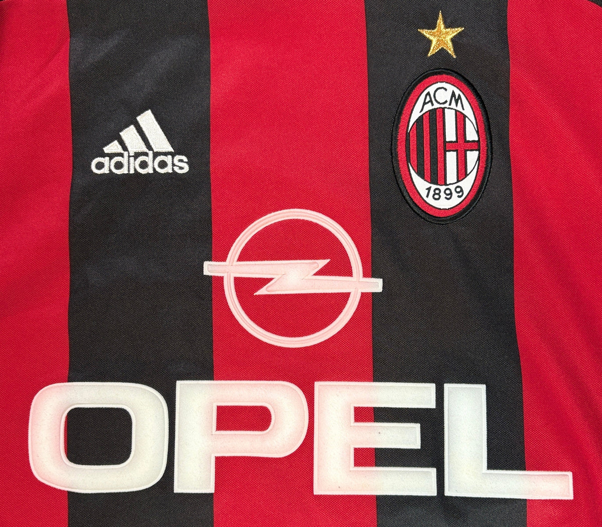 Ac Milan 1998/99 Home Adidas Football Shirt Extra Large Maldini 3