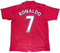 Manchester United 2007/09 Home Nike Football Shirt Large Ronaldo 7