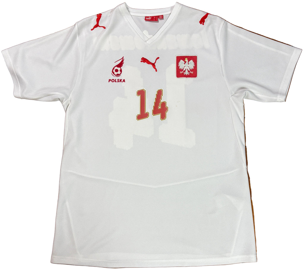 Poland 2008 Home Puma Football Shirt Large Lewandowski 14