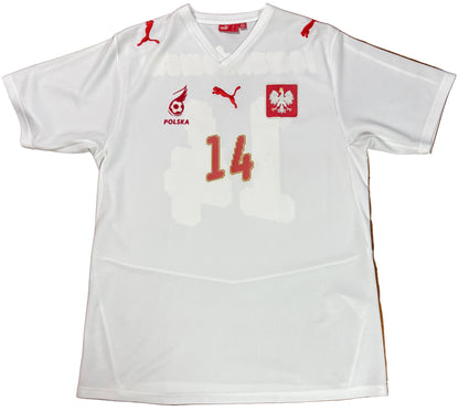 Poland 2008 Home Puma Football Shirt Large Lewandowski 14
