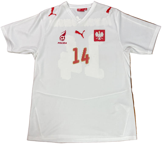 Poland 2008 Home Puma Football Shirt Large Lewandowski 14