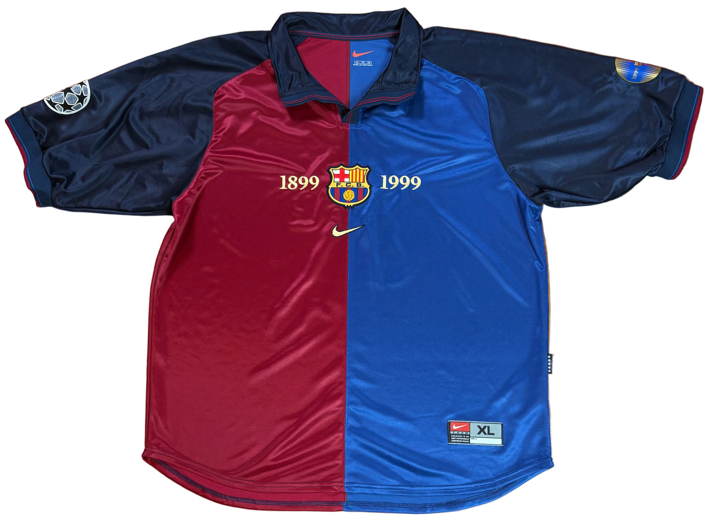Barcelona 1999/00 Home Nike Football Shirt Extra Large Guardiola 4