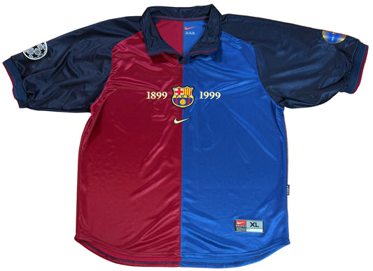 Barcelona 1999/00 Home Nike Football Shirt Extra Large Guardiola 4