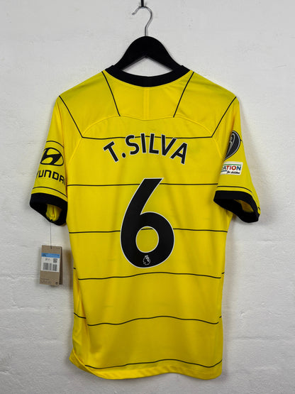 Chelsea 2021/22 Away Nike Football Shirt M T. Silva 6