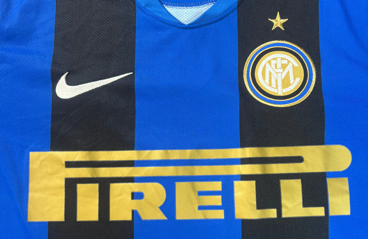 Inter Milan 2008/09 Home Nike Football Shirt Medium Ibrahimovic 8