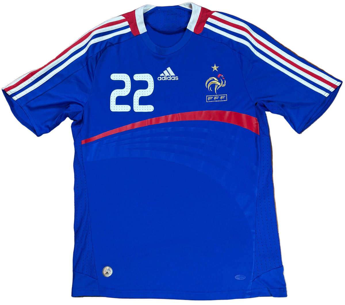 France 2008 Home Adidas Football Shirt Medium Ribery 22