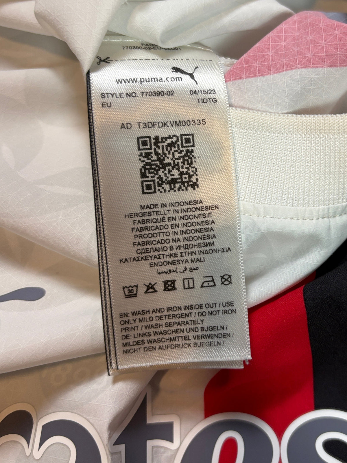 Ac Milan 2023/24 Away Puma Football Shirt Medium