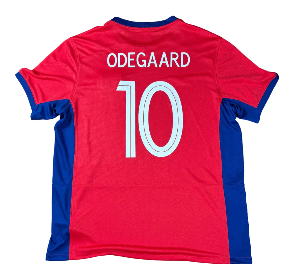 Norway 2023 Home Nike Football Shirt Extra Large Odergaard 10