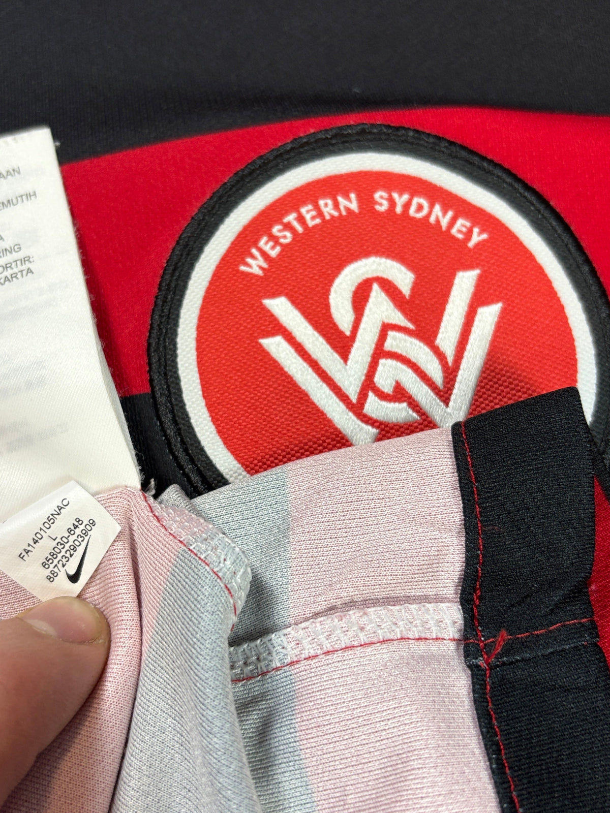 Western Sydney Wanders 2014/15 Home Nike Football Shirt Large