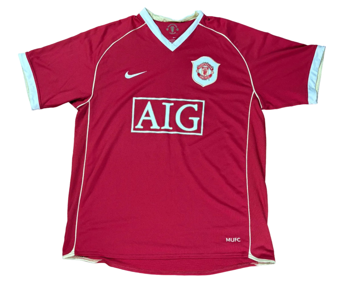 Manchester United 2006/07 Home Nike Football Shirt Large