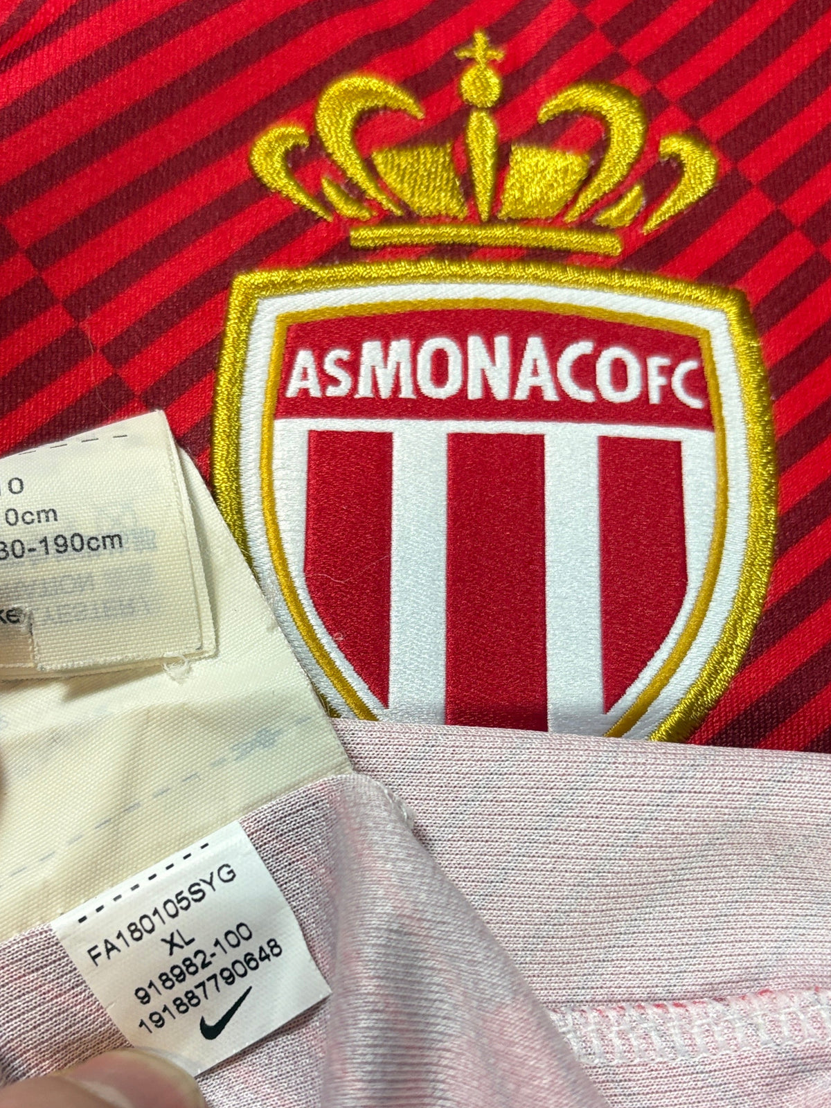 As Monaco 2018/19 Home Nike Football Shirt Extra Large