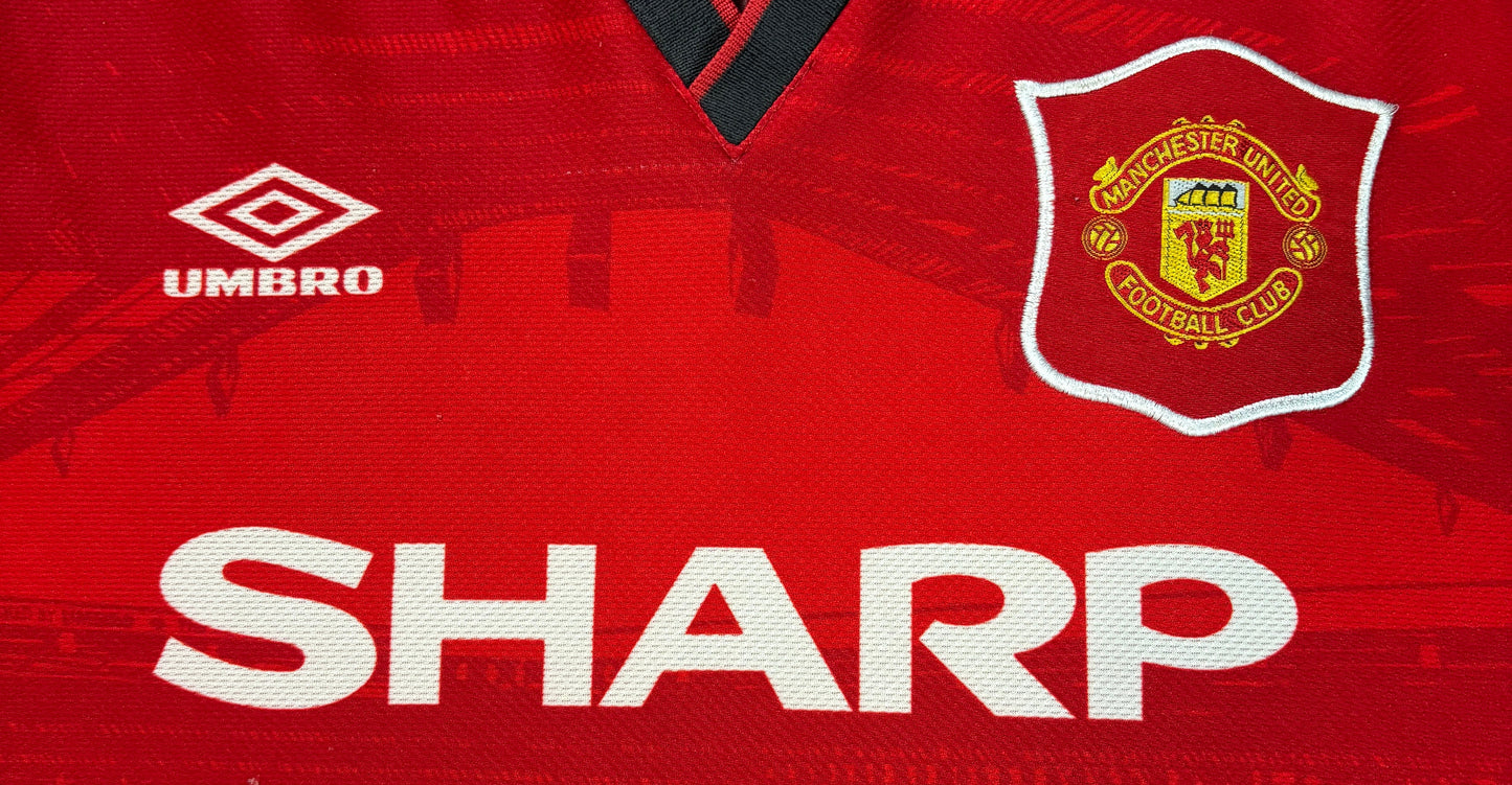 Manchester United 1994/96 Home Umbro Football Shirt Large