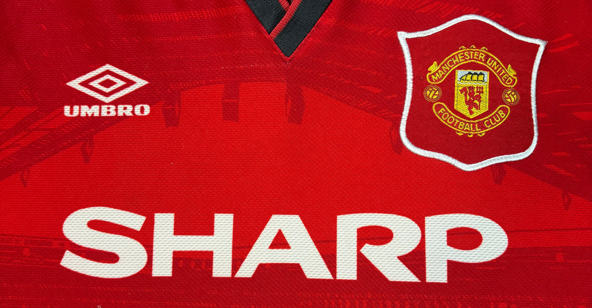 Manchester United 1994/96 Home Umbro Football Shirt Large