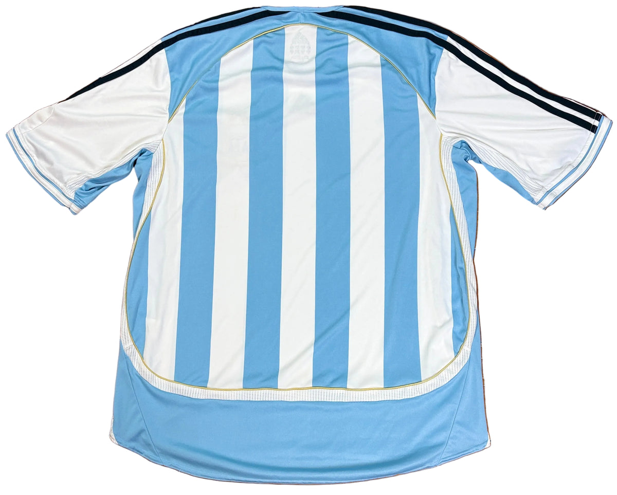 Argentina 2006 Home Adidas Football Shirt Extra Large