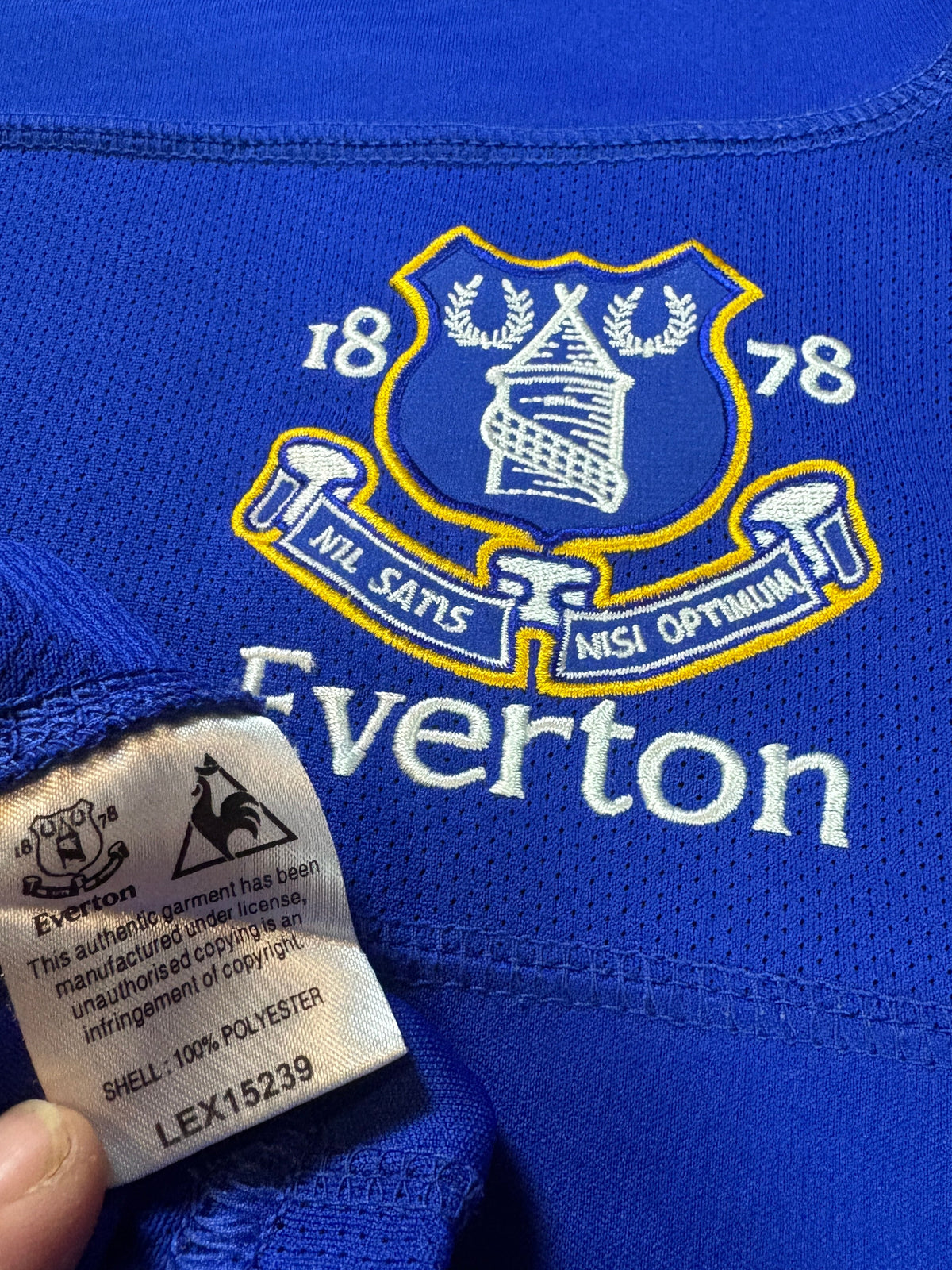 Everton 2010/11 Home Le Coq Sportif Football Shirt Extra Large Coleman 23