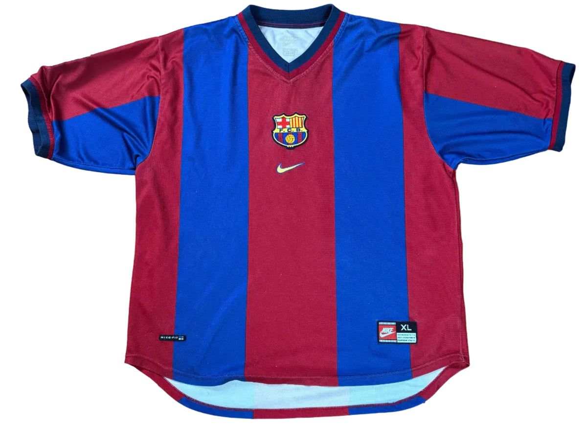 Barcelona 1998/99 Home Nike Football Shirt Extra Large Xavi 26