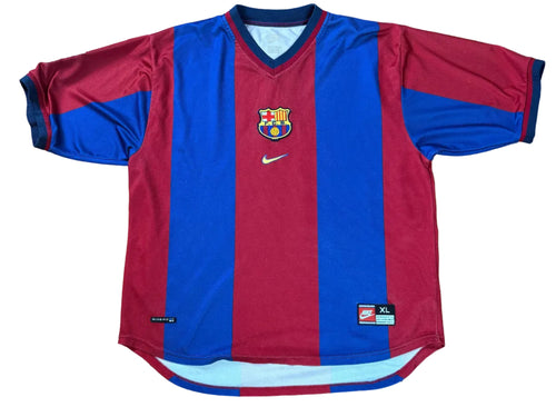 Barcelona 1998/99 Home Nike Football Shirt Extra Large Xavi 26