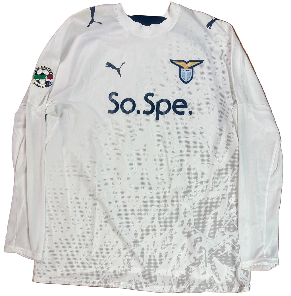Lazio 2007/08 Away Puma Football Shirt Extra Large Mauri 11 *Matchworn*