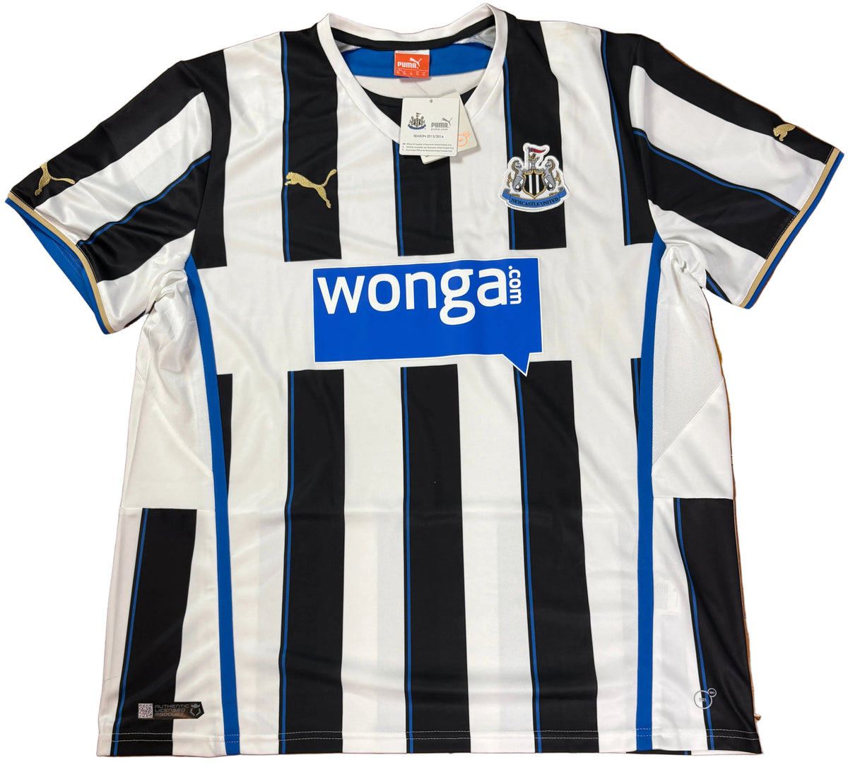 Newcastle United 2013/14 Home Puma Football Shirt Extra Large