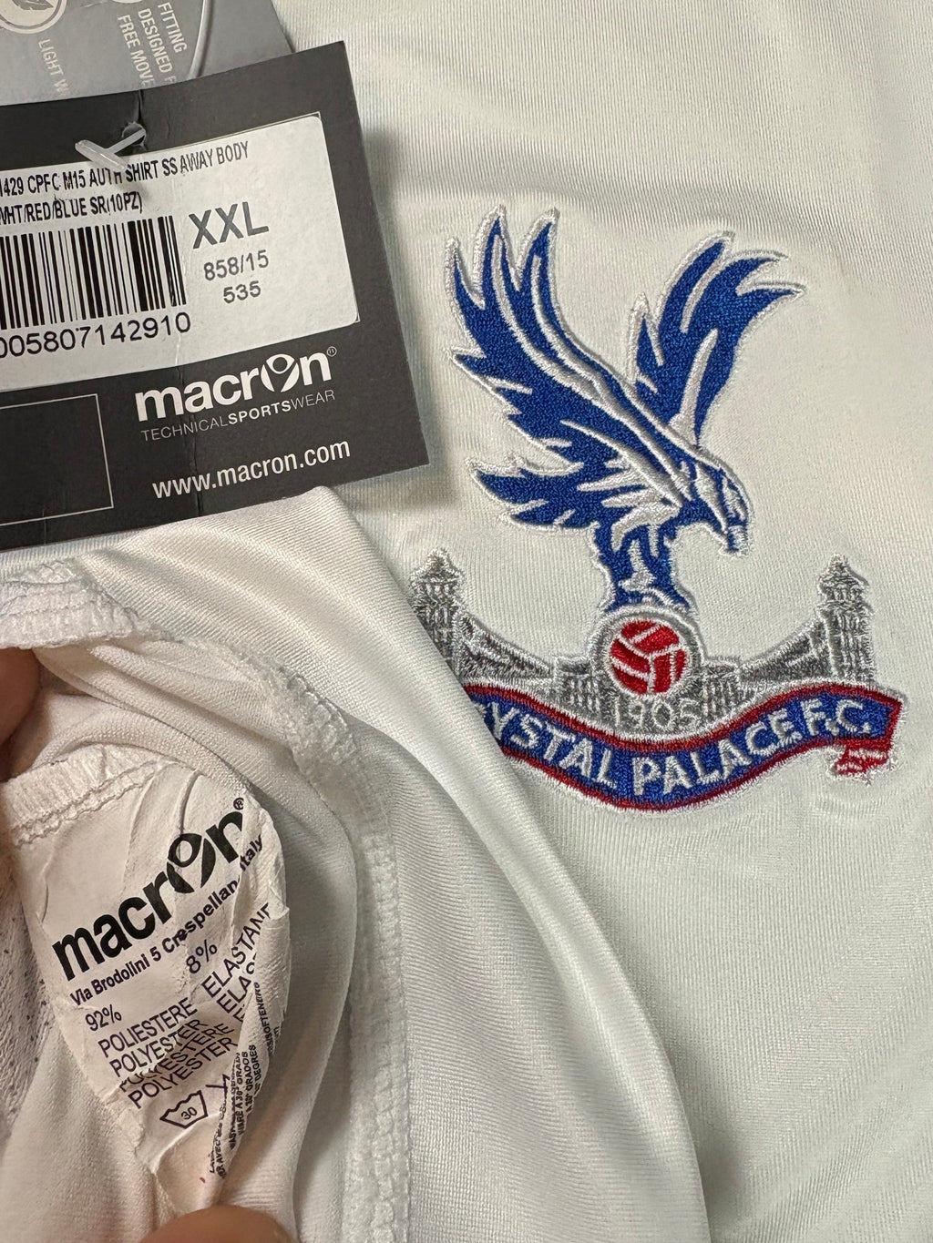 Crystal Palace 2015/16 Away Macron Football Shirt XXL Bolasie 7