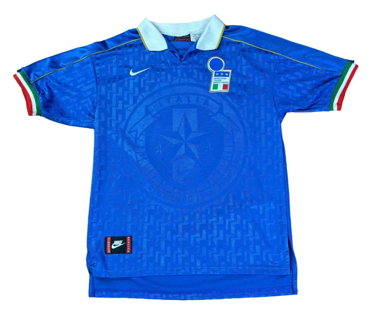 Italy 1995 Home Nike Football Shirt Medium