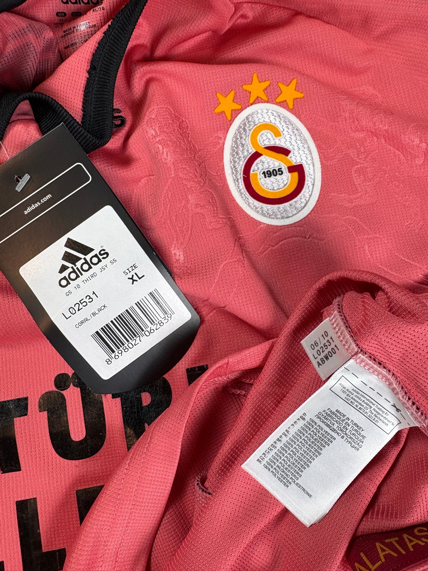 Galatasaray 2010/11 Third Adidas Football Shirt Extra Large