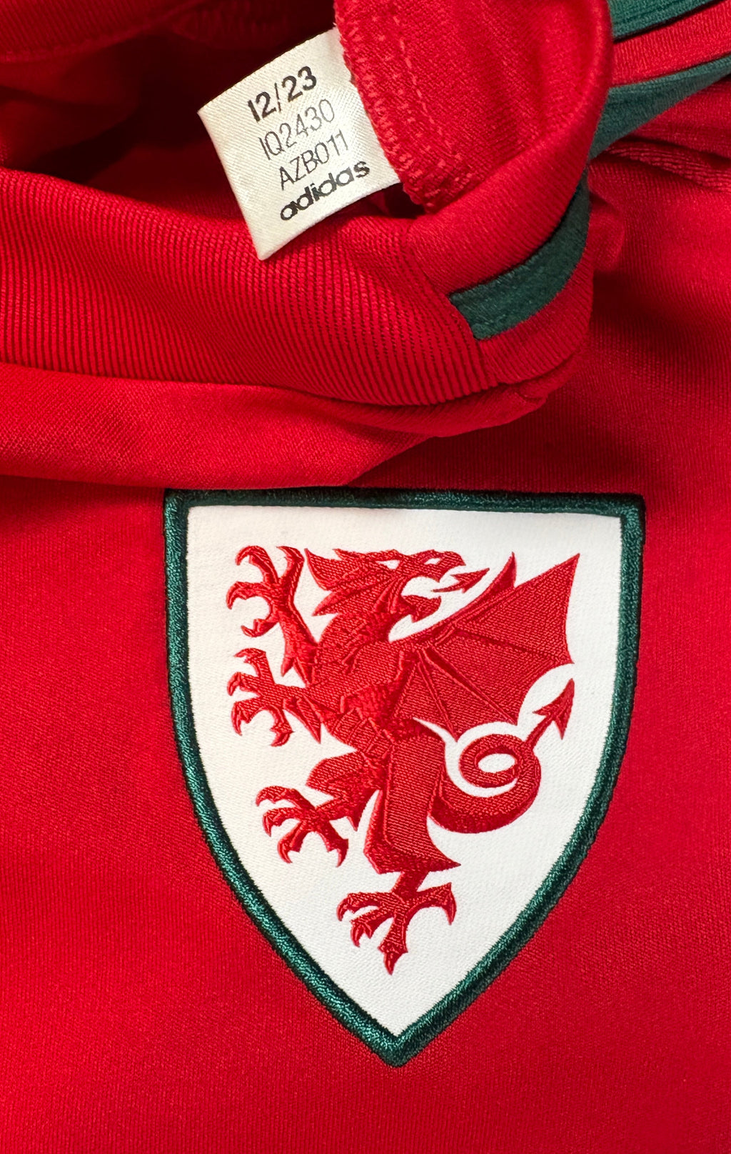 Wales 2024 Home Adidas Football Shirt Small