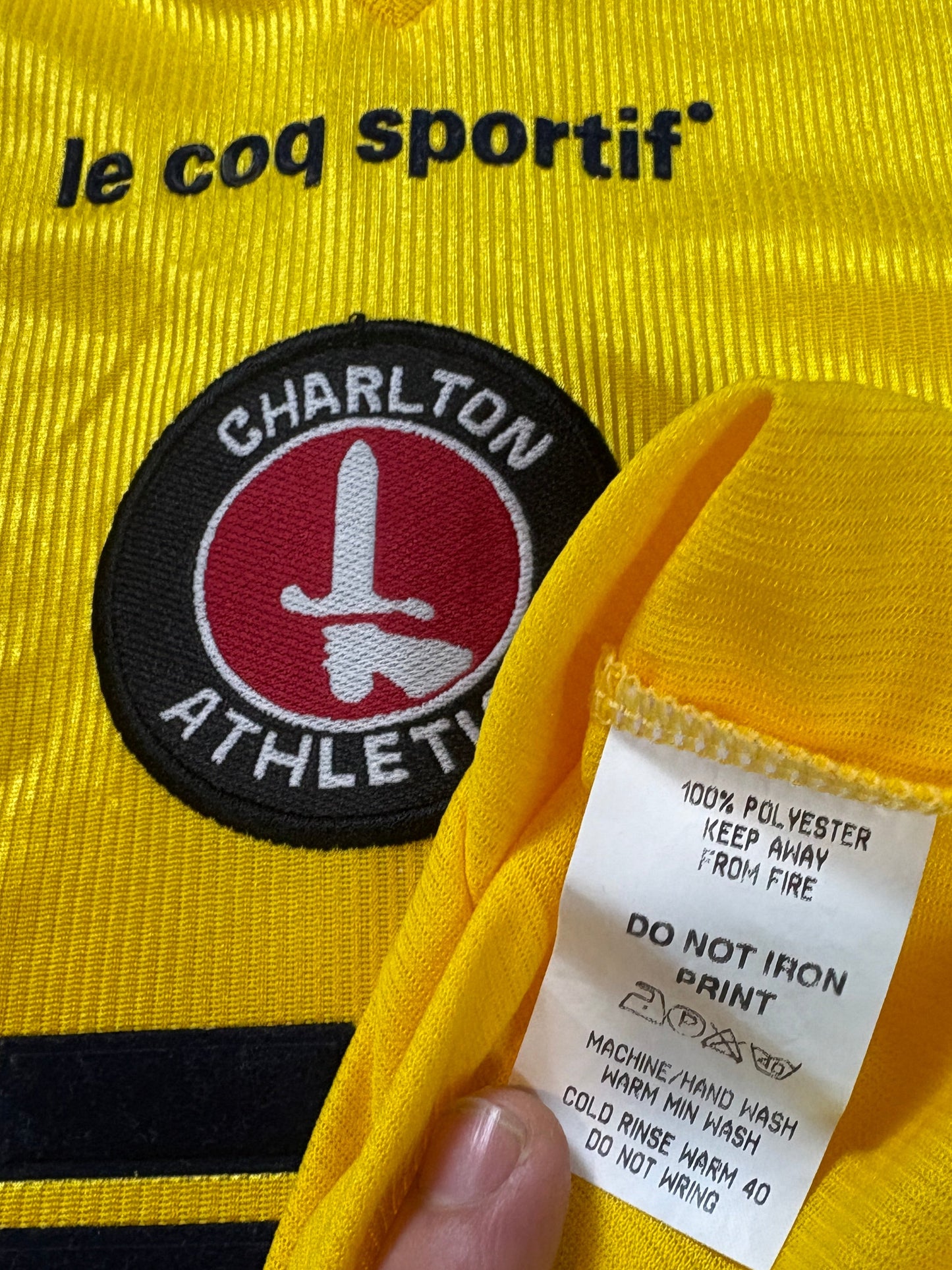 Charlton Athletic 1999/00 Away Le Coq Sportif Football Shirt Extra Large Gino 1