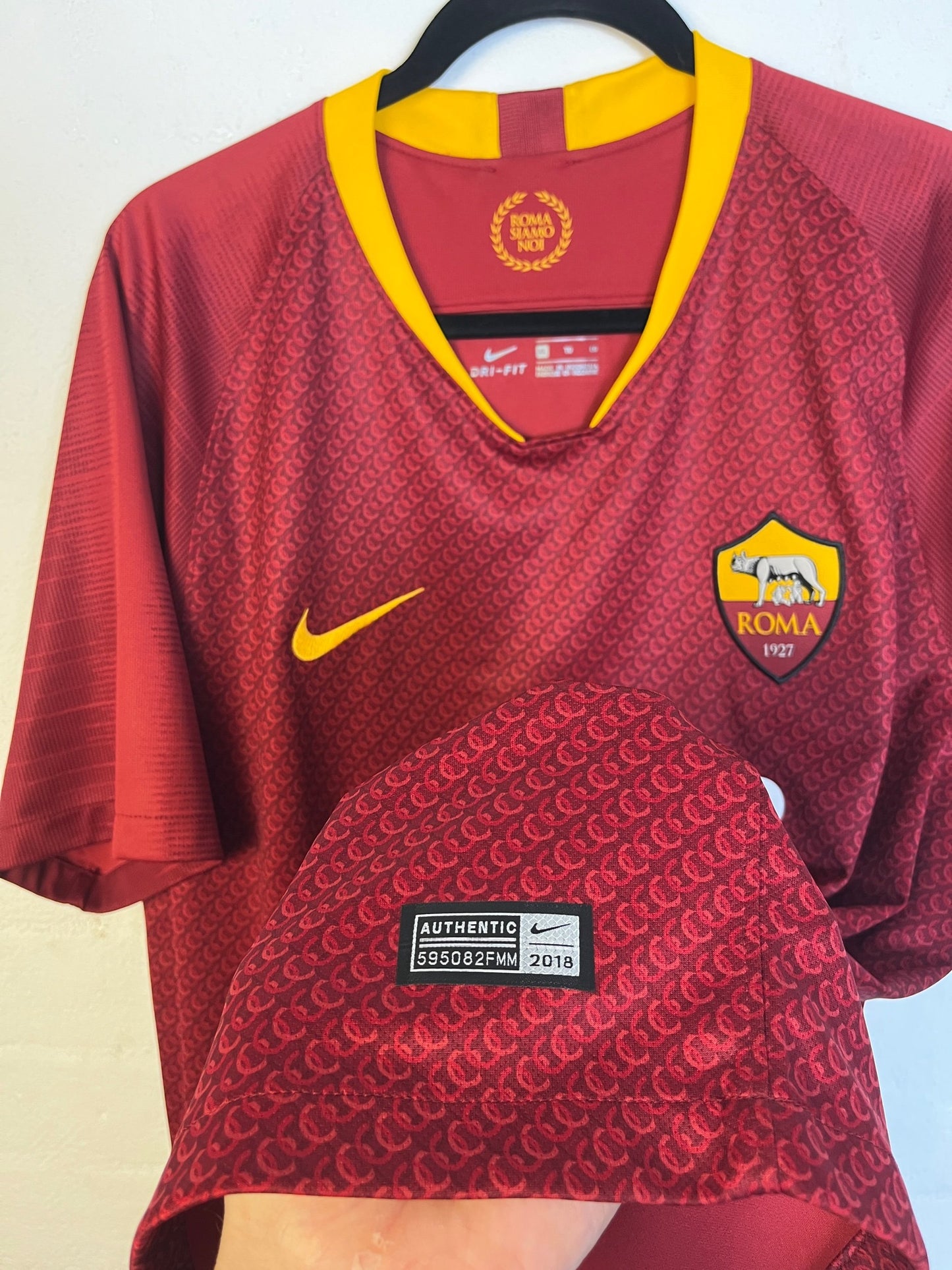 As Roma 2018/19 Home Extra Large De Rossi 18
