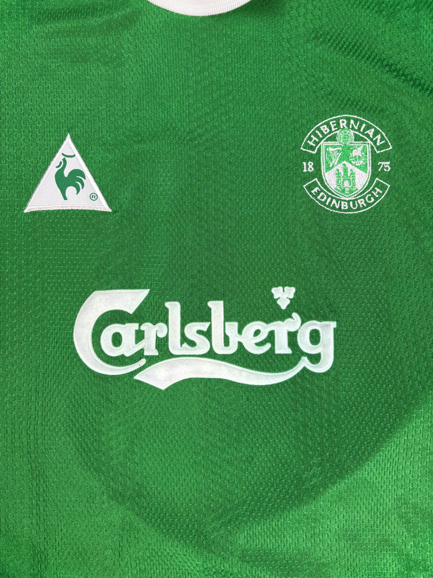 Hibernian 2001/02 Home Le Coq Sport Football Shirt Small Seabrook 8