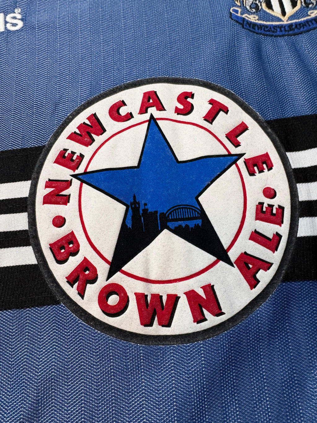 Newcastle United 1996/97 Away Adidas Football Shirt Extra Large Shearer 9