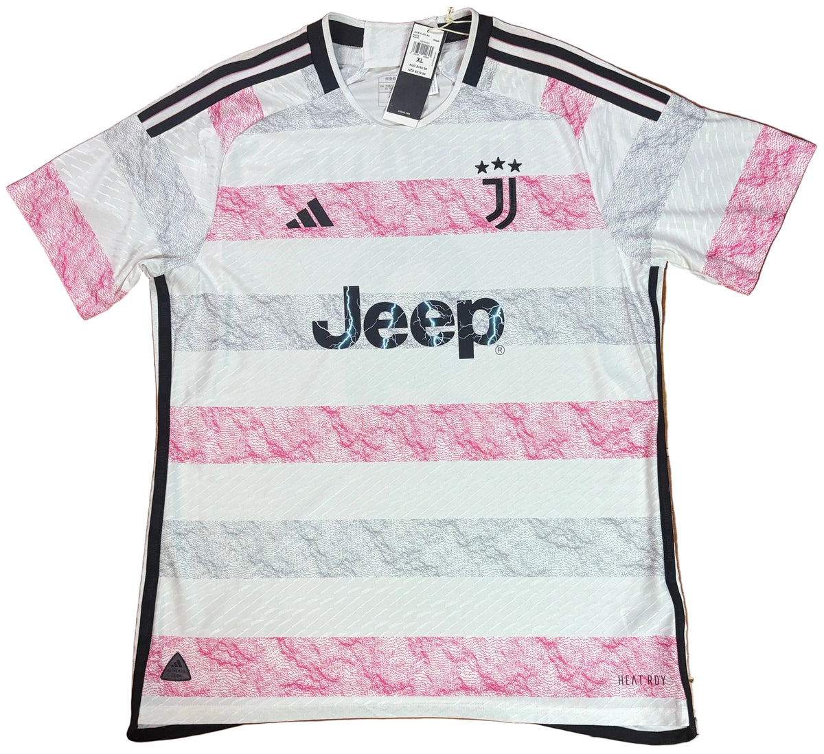 Juventus 2023/24 Away Adidas Football Shirt Extra Large Vlahovic 9 Commercial Player Spec