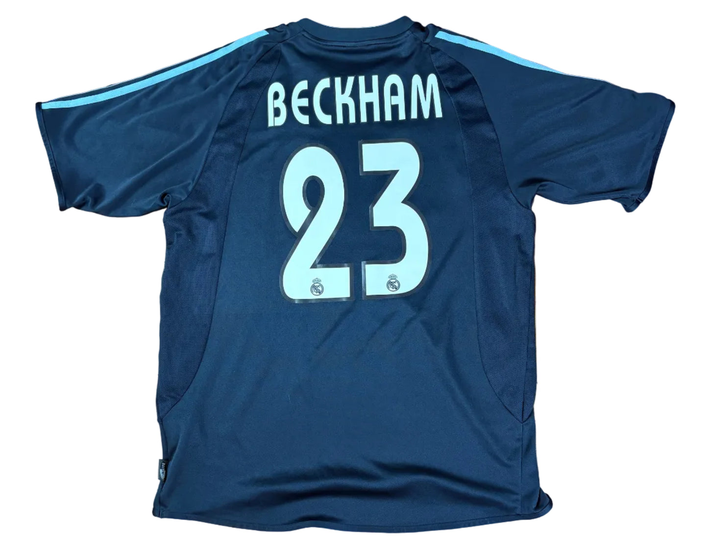 Real Madrid 2003/04 Away Adidas Football Shirt Large Beckham 23